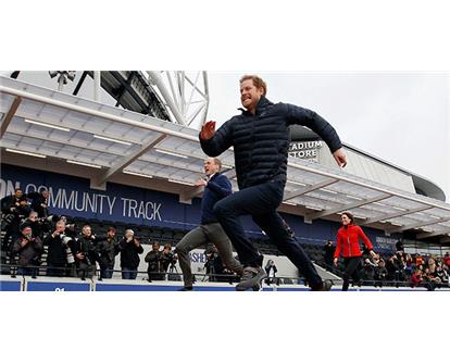 Prince Harry running - credit Virgin Money London Marathon 